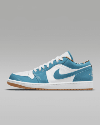 シューズ(男性用) Nike AirJordan 1Low turquoise/White 26cm Amazon.com | Jordan Men's 1 Low SE White/Legend Blue (FZ2138